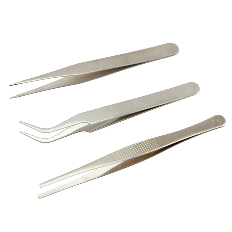 Electronics Repair Technician - [TL]3Pcs High Precision Stainless Steel Tweezers